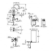 MONOMANDO COCINA RED DUO GROHE